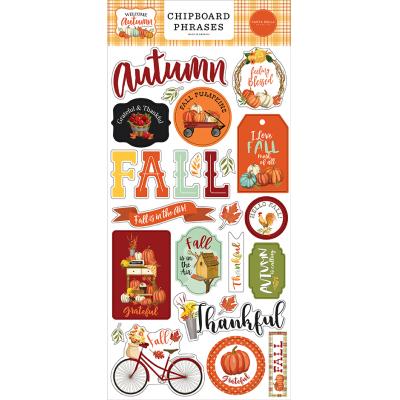 Carta Bella Welcome Autumn Sticker - Chipboard Phrases